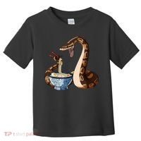 Funny Japanese Kawaii Ramen Snake Ball Python Toddler T-Shirt thumb 0