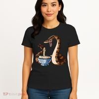Funny Japanese Kawaii Ramen Snake Ball Python Women's T-Shirt thumb 4