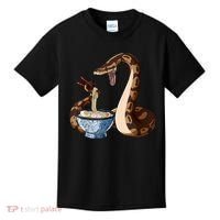 Funny Japanese Kawaii Ramen Snake Ball Python Kids T-Shirt thumb 0