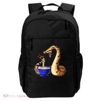 Funny Japanese Kawaii Ramen Noodles Snake Boa Constrictor Backpack thumb 0