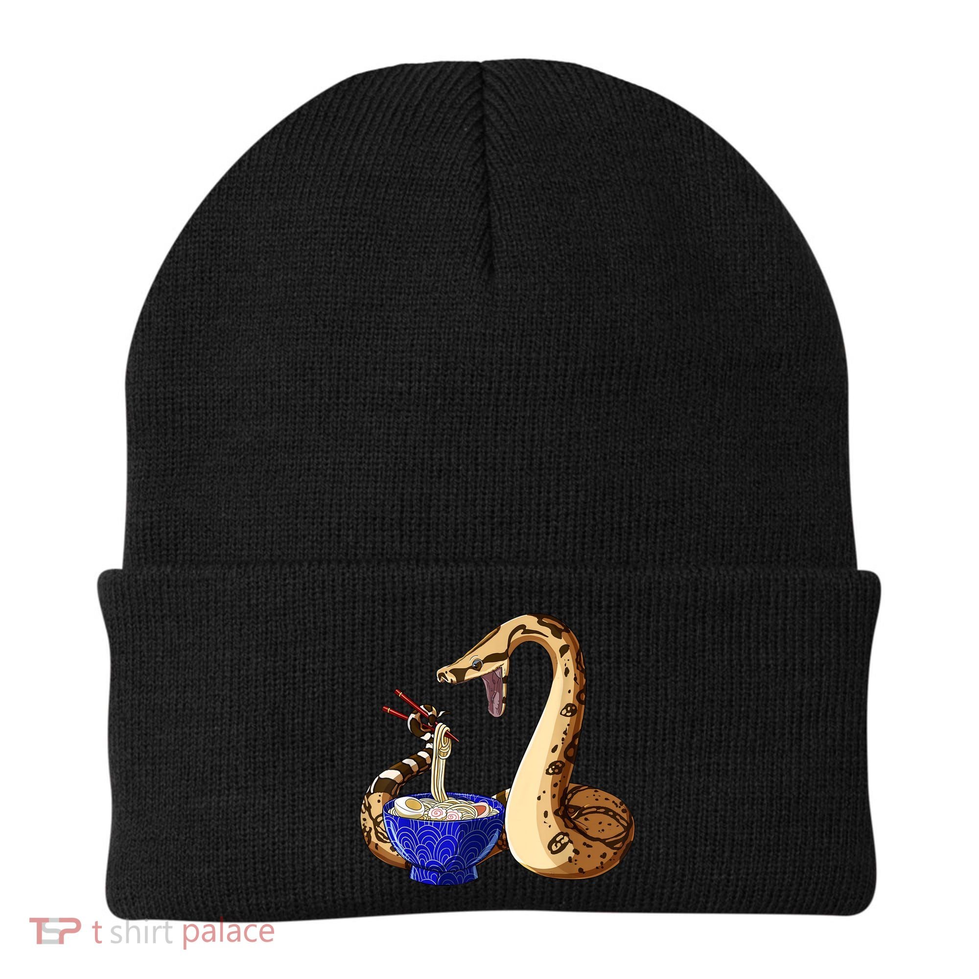Funny Japanese Kawaii Ramen Noodles Snake Boa Constrictor Beanie