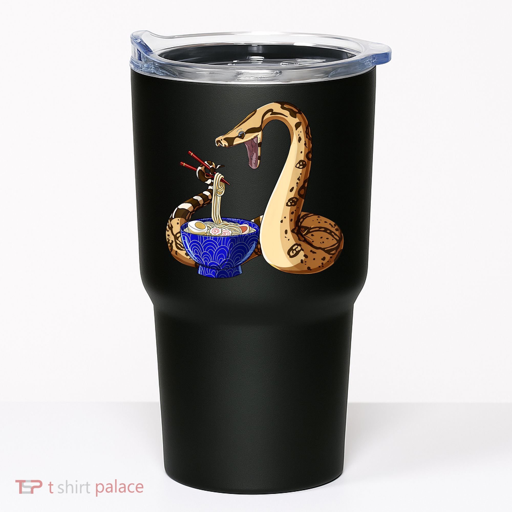 Funny Japanese Kawaii Ramen Noodles Snake Boa Constrictor Tumbler