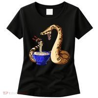 Funny Japanese Kawaii Ramen Noodles Snake Boa Constrictor Women's T-Shirt thumb 0