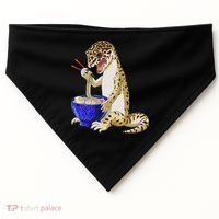 Funny Japanese Kawaii Ramen Reptile Leopard Gecko USA-Made Doggie Bandana thumb 0