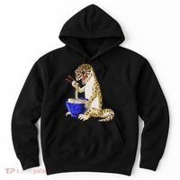 Funny Japanese Kawaii Ramen Reptile Leopard Gecko Hoodie thumb 0