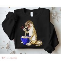 Funny Japanese Kawaii Ramen Reptile Leopard Gecko Sweatshirt thumb 2