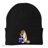 Funny Japanese Kawaii Ramen Reptile Leopard Gecko Beanie thumb 0
