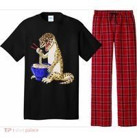 Funny Japanese Kawaii Ramen Reptile Leopard Gecko Pajama Set thumb 0