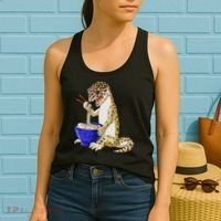 Funny Japanese Kawaii Ramen Reptile Leopard Gecko Women's Tank Top thumb 2