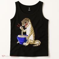 Funny Japanese Kawaii Ramen Reptile Leopard Gecko Tank Top thumb 2