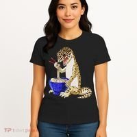 Funny Japanese Kawaii Ramen Reptile Leopard Gecko Women's T-Shirt thumb 4