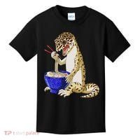 Funny Japanese Kawaii Ramen Reptile Leopard Gecko Kids T-Shirt thumb 0