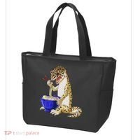 Funny Japanese Kawaii Ramen Reptile Leopard Gecko Tote Bag thumb 3
