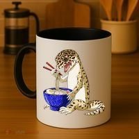 Funny Japanese Kawaii Ra Reptile Leopard Gecko Gift Coffee Mug thumb 4