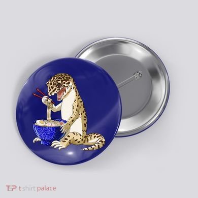 Funny Japanese Kawaii Ra Reptile Leopard Gecko Gift Button