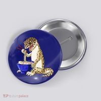 Funny Japanese Kawaii Ra Reptile Leopard Gecko Gift Button thumb 0