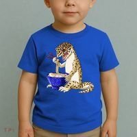 Funny Japanese Kawaii Ra Reptile Leopard Gecko Gift Toddler T-Shirt thumb 2