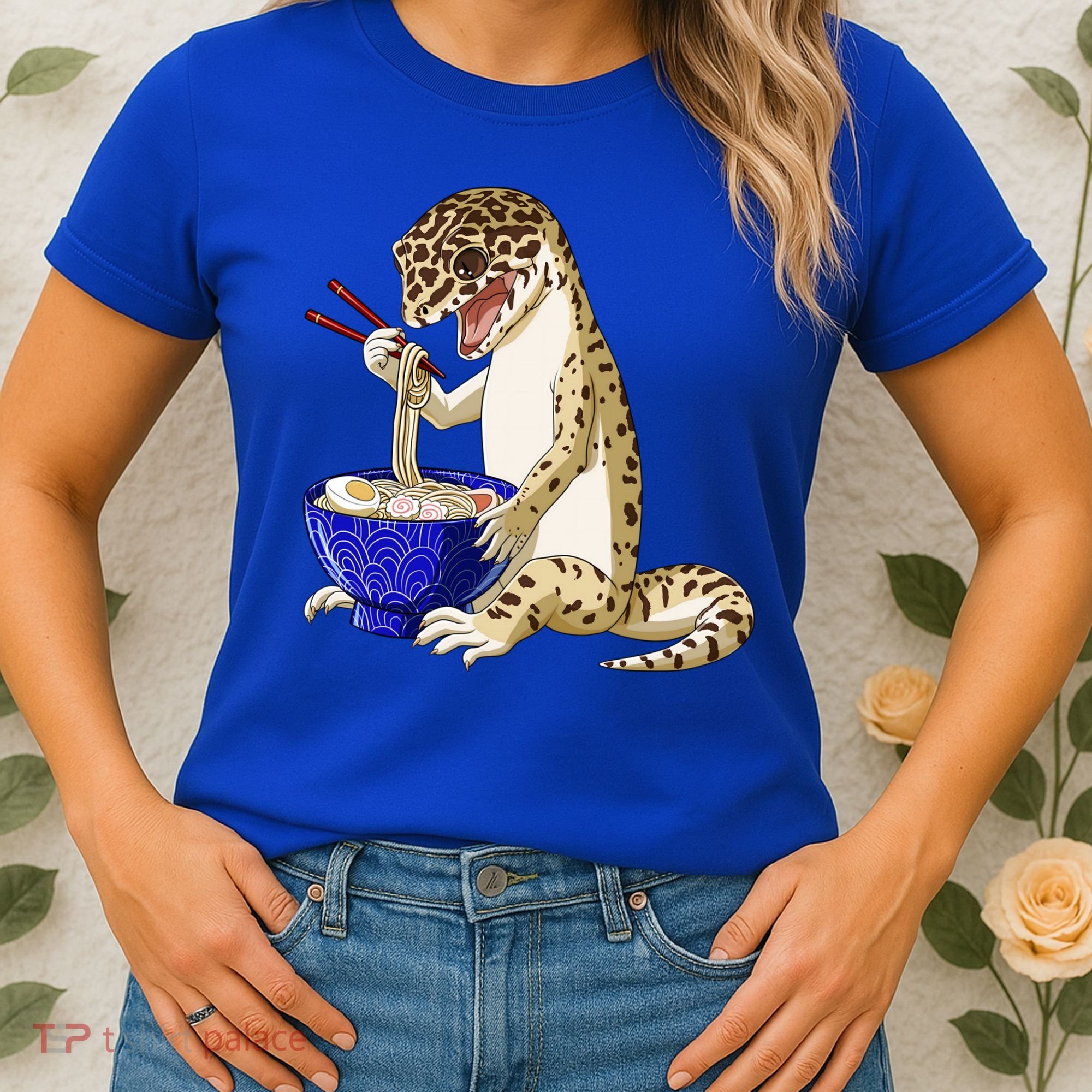 Funny Japanese Kawaii Ra Reptile Leopard Gecko Gift Women's T-Shirt