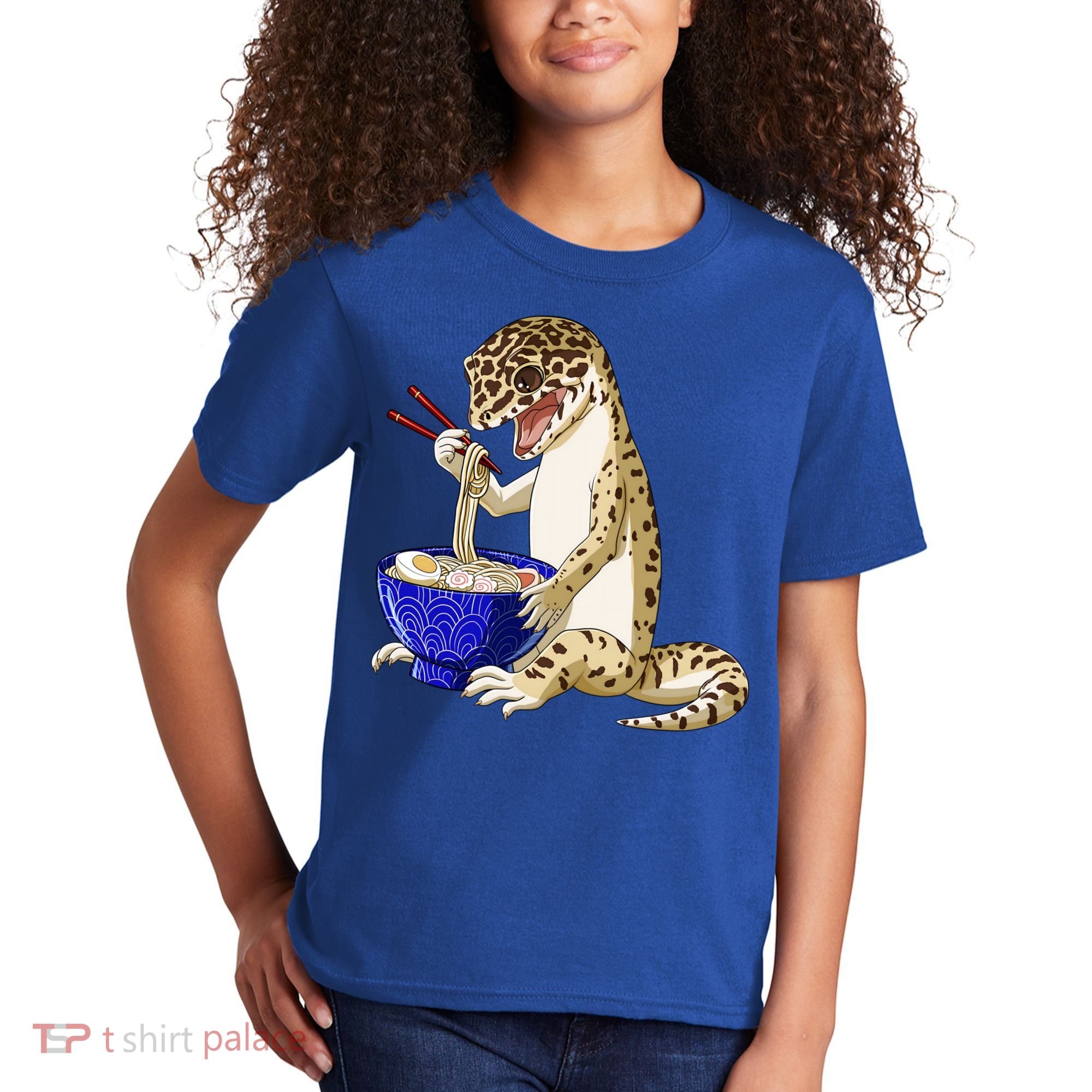 Funny Japanese Kawaii Ra Reptile Leopard Gecko Gift Kids T-Shirt