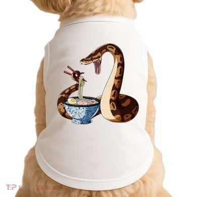 Funny Japanese Kawaii Ramen Snake Cute Ball Python Doggie Tank