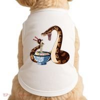 Funny Japanese Kawaii Ramen Snake Cute Ball Python Doggie Tank thumb 0