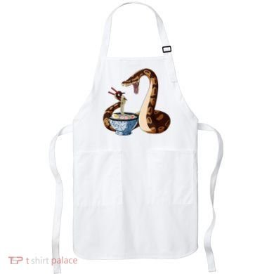 Funny Japanese Kawaii Ramen Snake Cute Ball Python Apron