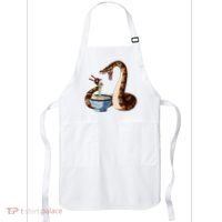 Funny Japanese Kawaii Ramen Snake Cute Ball Python Apron thumb 0