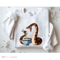 Funny Japanese Kawaii Ramen Snake Cute Ball Python Sweatshirt thumb 2