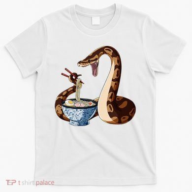 Funny Japanese Kawaii Ramen Snake Cute Ball Python T-Shirt
