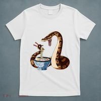 Funny Japanese Kawaii Ramen Snake Cute Ball Python T-Shirt thumb 5