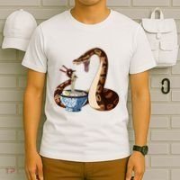 Funny Japanese Kawaii Ramen Snake Cute Ball Python T-Shirt thumb 6