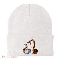 Funny Japanese Kawaii Ramen Snake Cute Ball Python Beanie thumb 0