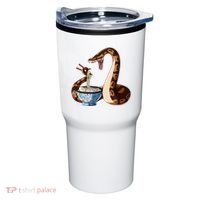 Funny Japanese Kawaii Ramen Snake Cute Ball Python Tumbler thumb 0