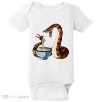Funny Japanese Kawaii Ramen Snake Cute Ball Python Baby Bodysuit thumb 0