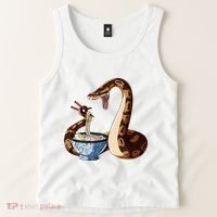 Funny Japanese Kawaii Ramen Snake Cute Ball Python Tank Top thumb 2