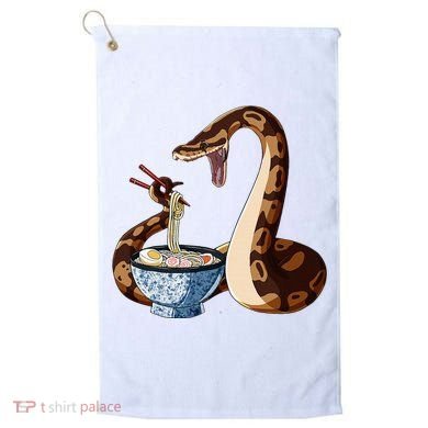 Funny Japanese Kawaii Ramen Snake Cute Ball Python Golf Towel