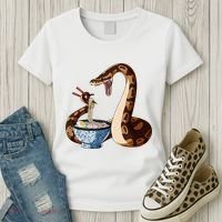 Funny Japanese Kawaii Ramen Snake Cute Ball Python Women's T-Shirt thumb 3