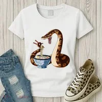 Funny Japanese Kawaii Ramen Snake Cute Ball Python Women's T-Shirt thumb 3