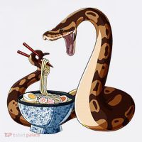 Funny Japanese Kawaii Ramen Snake Cute Ball Python Women's T-Shirt thumb 6