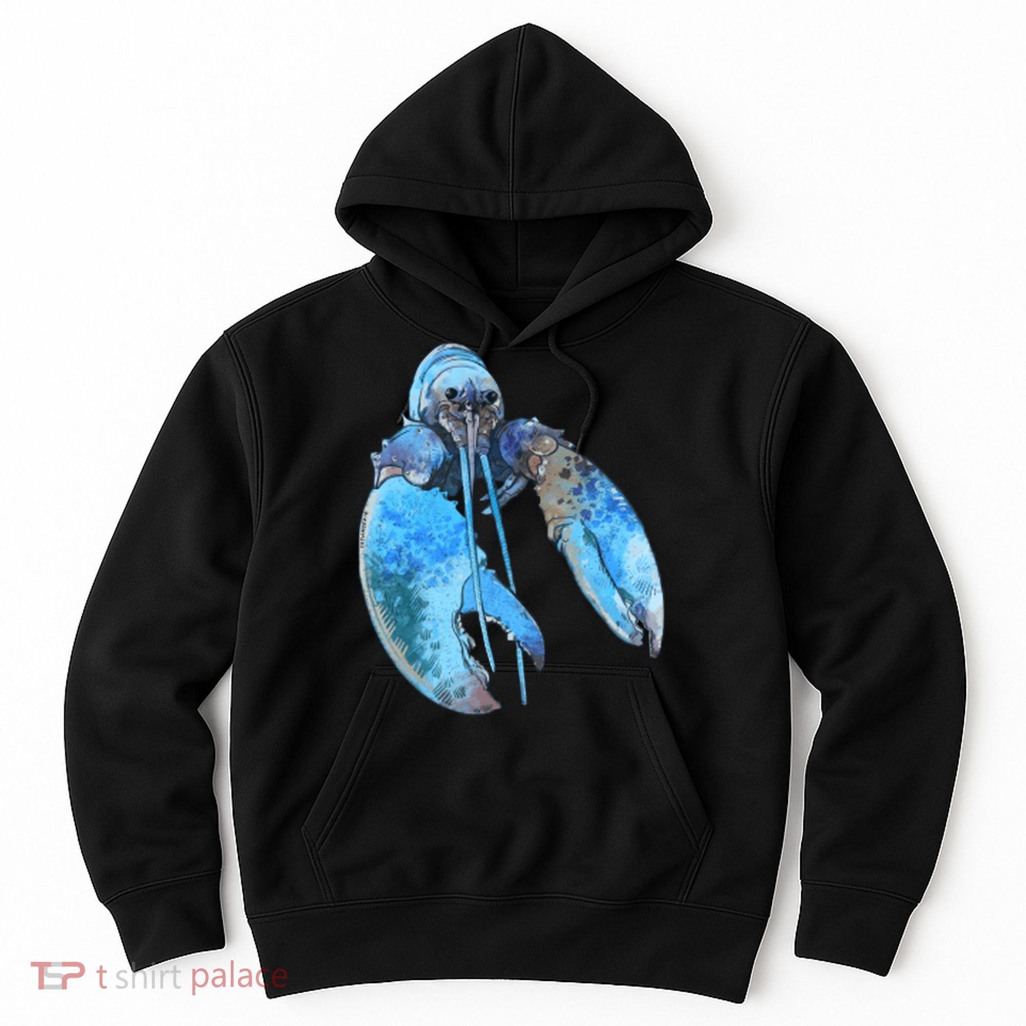 Funny Jumpscare Lobster Meme Blue Crustacean Hoodie