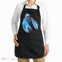 Funny Jumpscare Lobster Meme Blue Crustacean Apron thumb 2