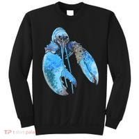 Funny Jumpscare Lobster Meme Blue Crustacean Sweatshirt thumb 0