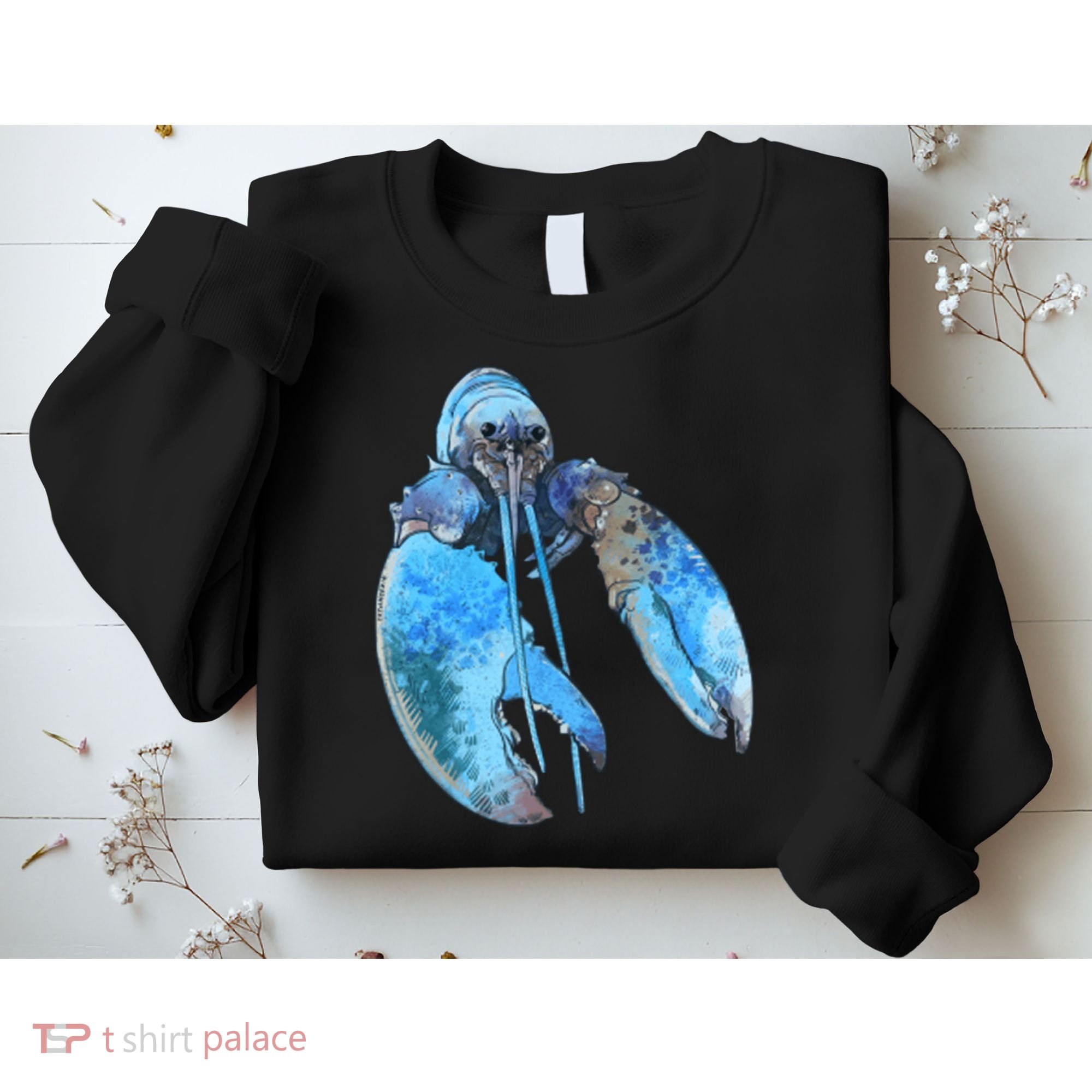 Funny Jumpscare Lobster Meme Blue Crustacean Sweatshirt