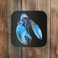 Funny Jumpscare Lobster Meme Blue Crustacean Coaster thumb 0