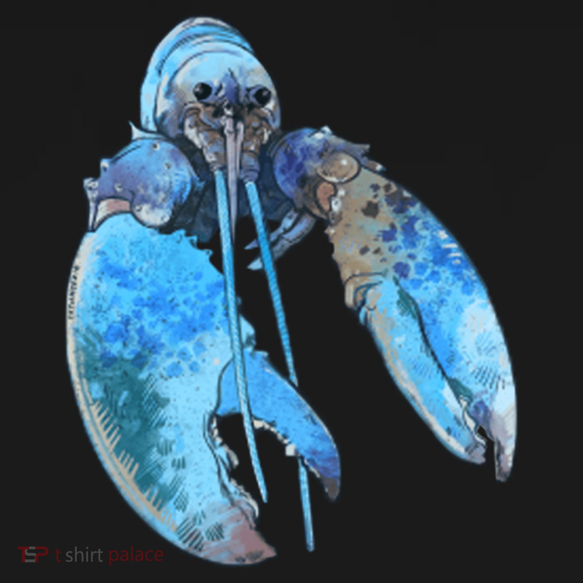 Funny Jumpscare Lobster Meme Blue Crustacean Women's Hoodie