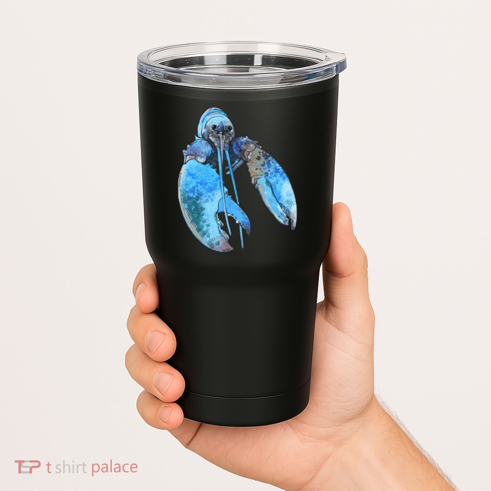 Funny Jumpscare Lobster Meme Blue Crustacean Tumbler