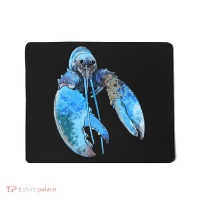 Funny Jumpscare Lobster Meme Blue Crustacean Mousepad