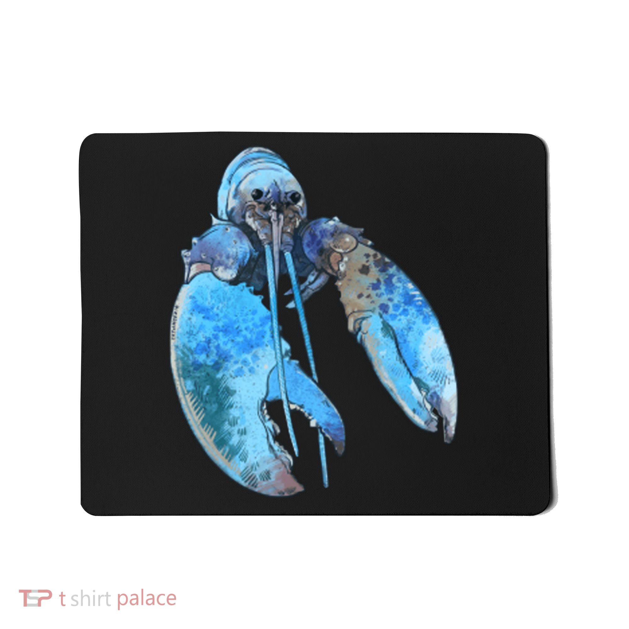 Funny Jumpscare Lobster Meme Blue Crustacean Mousepad