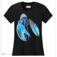 Funny Jumpscare Lobster Meme Blue Crustacean Women's Cooling Performance Crew T-Shirt thumb 0