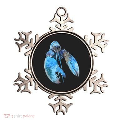 Funny Jumpscare Lobster Meme Blue Crustacean Ornament